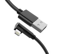Cable USB De ángulo Recto Para Cargador De iPhone De 90 Grados, Cable De iluminación De ángulo Recto Súper Largo Con Certificación MFi De 5 Metros Adecuado Para iPhone 14 13 12 11 XS XR XS Max 8 7 6