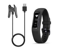 Cable USB de repuesto tipo A para Garmin Vivosmart 4 de 1 m para sincronización de datos y carga, con clip de carga.