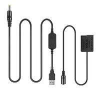 Cable USB del Banco de Potencia + DMW-DCC8 BLC12E Batería Ficticia BLC12E para Lumix DMC-GX8 FZ1000 FZ300 FZ200 G7 G6 G5 G80 G81 G85 GH2 GH2K GH2S DC-G90 DC-G91 DC-G95 DC-G99