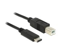 Cable USB DeLOCK 83601 1 m USB 2.0 USB C a USB B Negro
