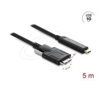 Cable USB Delock 83623 USB-C a Micro-USB B 5 m 10 Gbit/s Negro
