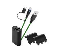 Cable USB Egogear SCH10-XX-GN 3 m USB-A a USB-C con iluminación azul y adaptador Micro-USB