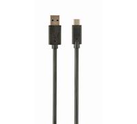 Cable USB Gembird CCP-USB3-AMCM-6 1,8m USB-C a USB-A Supervelocidad 3A Contactos Oro Negro