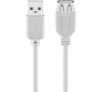 Cable USB Goobay 68715 Alargador 1,8 m Tipo A Macho/Hembra Gris