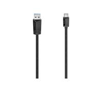 Cable USB - Hama - 00200657 - 1 m - USB 3.2 Gen 2 - USB A y C - Negro