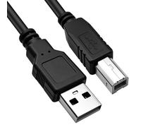 Cable USB Impresora 3M USB 2.0 Tipo A Macho a Tipo B 480Mbps para HP Dell | Cable De Datos De Alta Velocidad Compatible Con Canon Epson Lexmark Xerox Brother Samsung Epson Dispositivos Midi