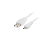 CABLE USB LANBERG 2.0 MACHO/MICRO USB MACHO 1M BLANCO