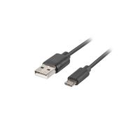 CABLE USB LANBERG 2.0 MACHO/MICRO USB MACHO QUICK CHARGE 3.0 1.8M NEGRO