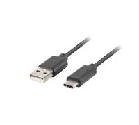 Cable usb lanberg 2.0 macho - usb tipo c macho 0.5m negro