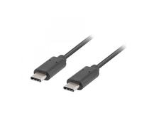 Cable usb lanberg 2.0 macho - usb tipo c macho 1.8m negro