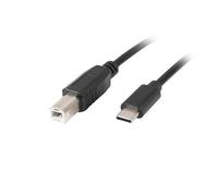 Cable USB Tipo C a USB 2.0 Tipo B Lanberg 3m Negro