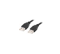Lanberg Cable USB CA-USBA-20CU-0010-BK USB 2.0 1 m Macho a macho Negro alta velocidad