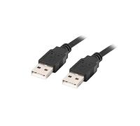 Lanberg Cable USB CA-USBA-20CU-0010-BK USB 2.0 1 m Macho a macho Negro alta velocidad