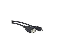 CABLE USB LANBERG MICRO M A USB-A F 2.0 OTG NEGRO 15CM OEM
