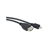 Cable USB LANBERG Micro M A USSB-A F 2.0 OTG Negro 15CM OEM