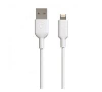 Cable usb lightning mf1 2.4a 3m blanco Muvit for change