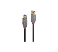 Cable USB LINDY Anthra Line 3 M - 640 MB/s Contacto Baquelita - Negro