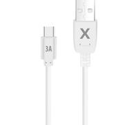 Cable USB Maxlife 2 m USB-A a USB-C 3 A Blanco