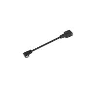 CABLE USB NANO CABLE USB2.0 A/H - MICRO USB2.0 B/M ACODADO 15CM NEGRO OTG