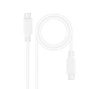 CABLE USB NANO CABLE USB2.0 USB-C/M - USB-C/M 3A 1.5M BLANCO 10.01.2301-L150-W