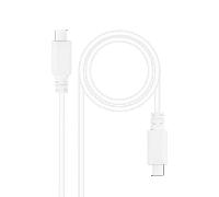 CABLE USB NANO CABLE USB2.0 USB-C/M - USB-C/M 3A 1.5M BLANCO