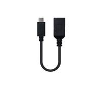 CABLE USB NANO CABLE USB3.1 C/M - USB3.1 A/F 15CM NEGRO