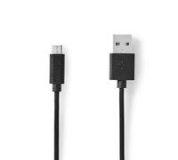 Cable USB Nedis CCGL60500BK10 1 m USB 2.0 A a Micro-USB B Negro