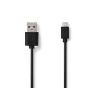 Cable USB Nedis CCGP60500BK50 5 m USB 2.0 Tipo A a Micro-USB B negro
