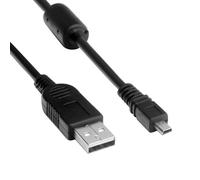 Cable USB para cámara Nikon Coolpix A300/A10/A100/L29/L31/L32 y DSLR D3300/D750/D5300/D7200/D3200 - Sincronización de datos y carga, compatible