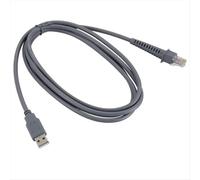 Cable USB para escáner de código de barras de 5 m, cable USB-A macho a RJ45 para escáner de código de barras CAB4120 QD2130 QD2110 GPS4490