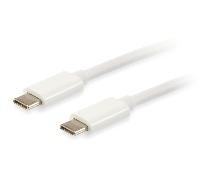 Equip Cable USB Platinum 128351 USB 3.2 Gen 2 USB-C macho a USB-C 1 m PD 60W 4K/60Hz Blanco