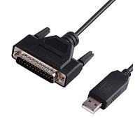 Cable USB RS232 a DB25 de 1,8 m para configuración de copia CNC, compatible con Windows, Linux, Mac OS, chip FTDI en el interior