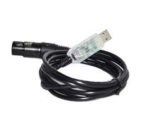 Cable USB RS485 a Conector XLR 3P Hembra DMX512 for luminaria QLC Q, Controlador de iluminación + Controlador de Escenario Freestyler KABLE(5 Metre,Color B)