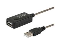 Cable USB Savio CL-76 5M USB 2.0 Macho a Hembra Negro 480 Mbit/s