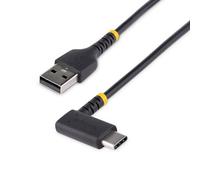 Cable USB StarTech R2ACR-30C-USB-CABLE 0,3 m USB-A a USB-C ángulo recto carga rápida