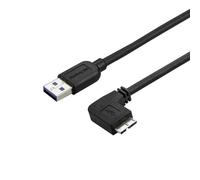 Cable USB Startech USB3AU50CMRS Micro USB 3.2 Gen1 0,5 m acodado negro
