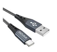 Cable USB Tipo C, 1M 3.1A Cargador Tipo C Nylon Trenzado Carga Rápida y Sincronización Cable USB C para Samsung S10/S9/S8/Note 10/Note 9, Huawei P30/P20/Mate 20