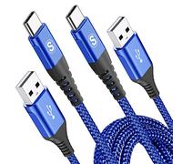 Cable USB Tipo C,[2Pack 1m2m] 3.1A Cable USB C Carga Rapida Nylon Cable Cargador Tipo C Compatible con i Phone 16 15 Pro Max, Samsung S25 S24 S23 S22 S21 Note 20,A72 A71 A52,Pixel,Huawei,Xiaomi,LG