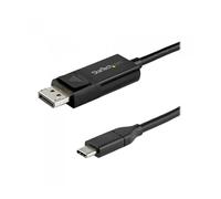 Cable usb tipo c a displayport 1m - macho - macho - negro