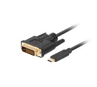 Cable USB Tipo C a DVI-D Lanberg CA-CMDV-10CU-0018-BK 1,8 m chapado oro HDR 4K