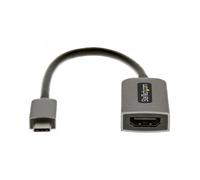 Cable usb tipo c a hdmi 4k startech 13cm - macho - hembra - gris