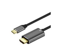 Cable USB Tipo C a HDMI - Art - KABUSBC OEM-C4-2 - 1,8 m - Negro y gris - Conexión de video y audio