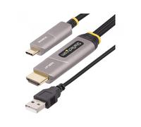 Cable usb tipo c a hdmi - usb tipo a startech 9.15m - macho - macho - negro