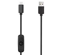 Cable USB Tipo C a Tipo A de 1,5 m con Interruptor de Encendido/Apagado