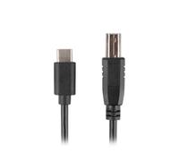 Lanberg - CA-USBA-13CC-0018-BK cable USB USB 2.0 1,8 m USB B USB C Negro