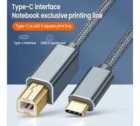 Cable USB tipo C a USB B2.0 para impresoras Epson, HP y Brother. Cable de 0,5 a 3 m para portátiles, escáneres e impresoras.
