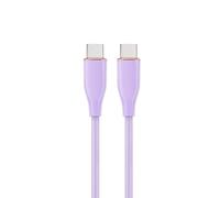 Cable USB Tipo-C Gembird CC-USB2S-CMCM-1.5M-P 1.5m 60W Silicona Morado