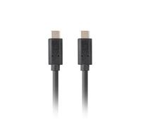 Cable usb tipo c lanberg 0.5m - macho - macho - negro