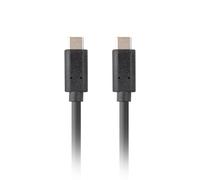 CABLE USB-C LANBERG 3.1 GEN 2 MACHO/MACHO 10GB/S PD100W 1.8M NEGRO
