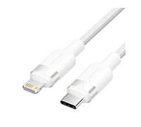 Cable usb tipo-c lightning vention lalwf/ usb tipo-c macho - lightning macho/ 27w/ 480mbps/ 1m/ blanco